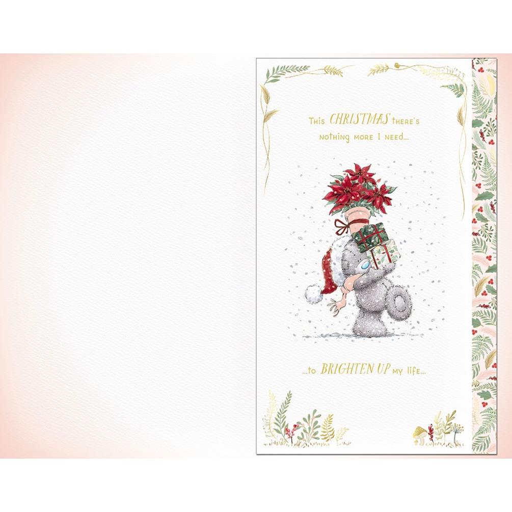 Lovely Wife Handmade Me to You Bear Christmas Card Extra Image 1
